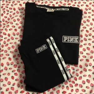 Victoria Secret Pink sweatshirt + leggings